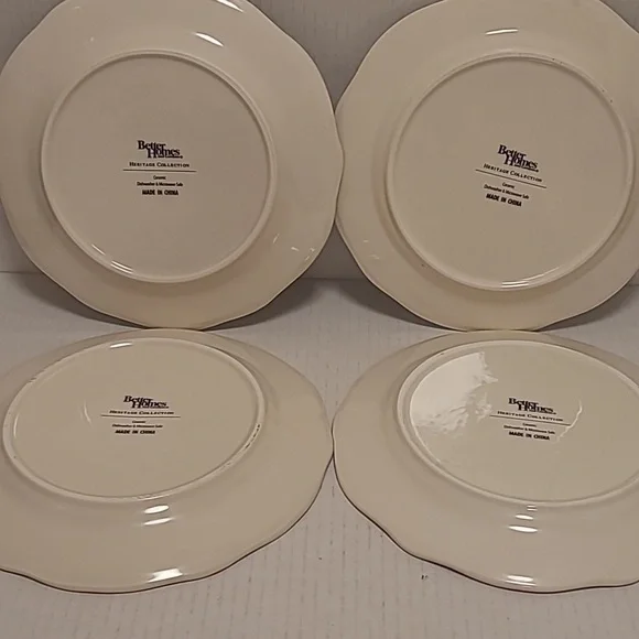 Set of 4 Better Homes and Gardens Heritage Collection Plates - Picture 14 of 16